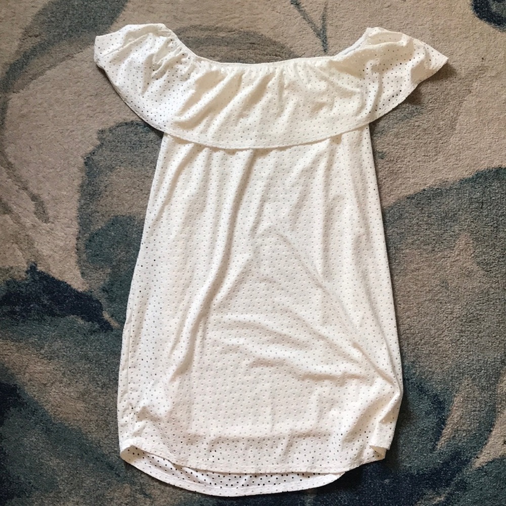 White off the shoulder dress